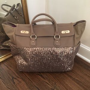 Deux Lux Sequin Weekender Bag